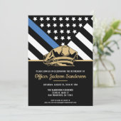 Party des Polizeibeamten für Strafverfolgung Einladung (Stehend Vorderseite)