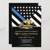 Party des Polizeibeamten für Strafverfolgung Einladung (Vorne/Hinten)