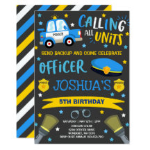 Polizisten Und Rauber Einladungen Zazzle De