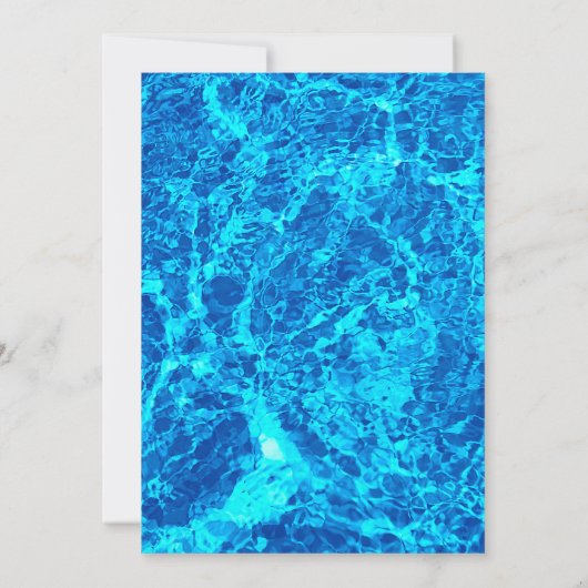 Party des Pools Einladung (Rückseite)