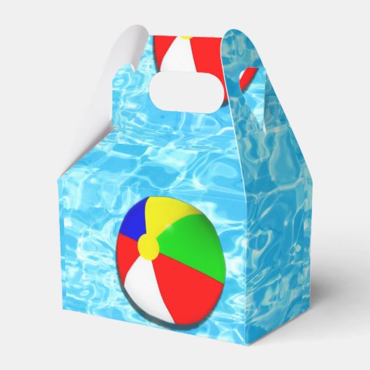 Party des Pools Geschenkschachtel (Rückseite)