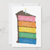 Party des Rainbow Layer Einladung (Vorderseite)