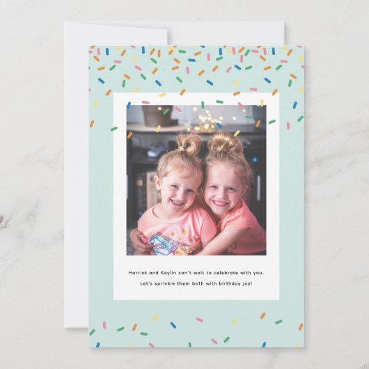 Party des Rainbow Layer Einladung (Rückseite)