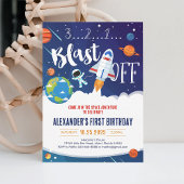 Party des Raumschiffes des Raumfahrtschiffes Astro Einladung