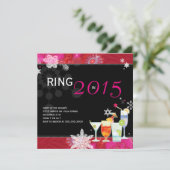 Party Des Ring-im Jahre 2015 bezauberndes Einladung (Stehend Vorderseite)