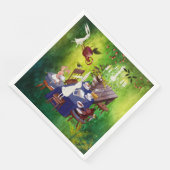 Party des Sonnenfrühlings in der Illustration von  Serviette (Ecke)