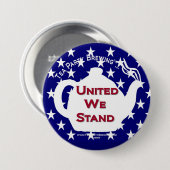 Party des Tee-TP0107 vereinigte uns stehen Knopf Button (Vorne & Hinten)