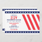 Party des Wahltags Einladung (Vorne/Hinten)