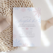 Party des Wintergeschlechts Snowflake Einladung