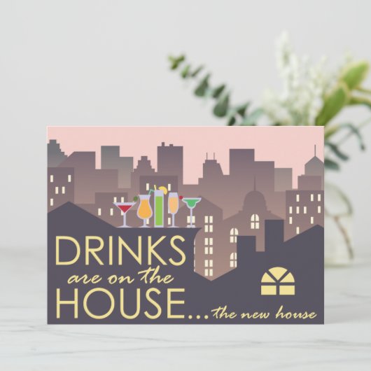 Party-Design Einladung (Stehend Vorderseite)