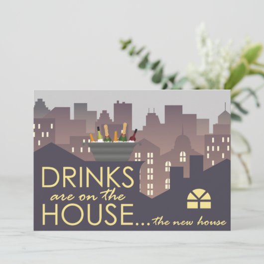 Party-Design Einladung (Stehend Vorderseite)