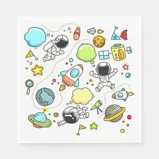 Party Design Luncheon Paper Napkins Serviette (Vorderseite)