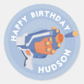 Party-Design Runder Aufkleber (Vorderseite)