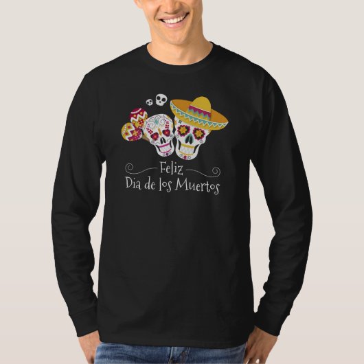 Party Dia de Muertos | Sleeve Shirt (Vorderseite)