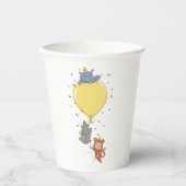 Party, die einen Ballon halten Pappbecher (Vorderseite)