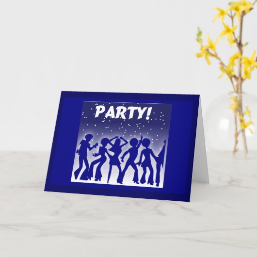Party Disco Dancers Karte (Gelbe Blume)