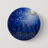 Party Disco Style, 2½ Zoll, Round Button (Vorderseite)