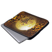 Party Disco: Vintage Leuchten. Laptopschutzhülle (Vorne Knopf)