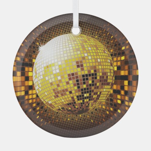 Party Disco: Vintage Leuchten. Ornament Aus Glas (Vorderseite)