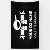 Party DJ für Miete deejay Werbebanner-Zeichen Banner (Vertikal)