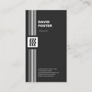 Party DJ - Premium Double Side Visitenkarte