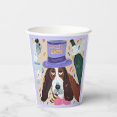 Party Dog Basset Hound Pappbecher (Rückseite)