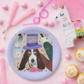 Party Dog Basset Hound Pappteller (Party)