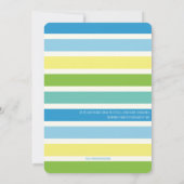 Party Dots Kindergeburtstag Einladung (Rückseite)