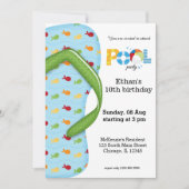 Party dreh Flop Pool Einladung (Vorderseite)