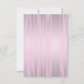 Party Dress and Pearls Pink Quinceanera UAWG RSVP Karte (Rückseite)