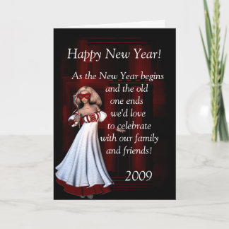 Party Dress Lady D3 Neujahr/Party Einladung