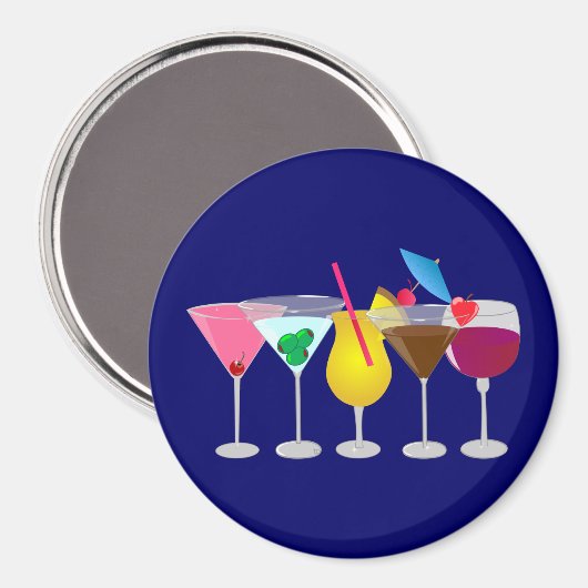 Party Drinks Magnet (Vorderseite/Rückseite)