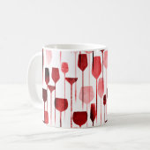 Party Drinks nahtlos Kaffeetasse (Vorderseite Links)