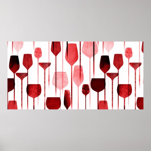 Party Drinks nahtlos Poster (Vorne)