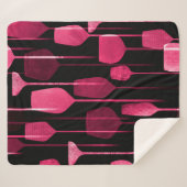 Party Drinks nahtlos Sherpadecke (Vorderseite (Horizontal))