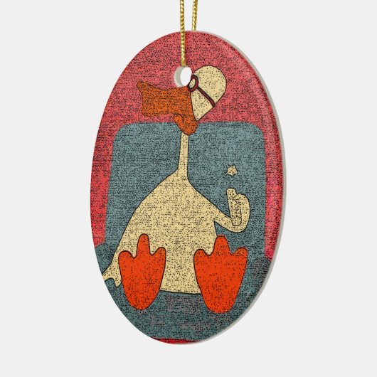 Party Duck Ornament (Links)