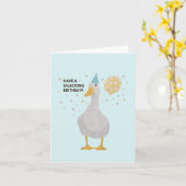 Party Duck Puff: Einen Geburtstag ersticken Karte (Gelbe Blume)