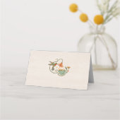 Party Dusche Leere Leere Platzkarte (Rückseite)