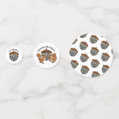 Party Eichhörnchen. Lasst uns Nüsse machen Konfetti (Vorderseiten)