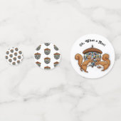 Party Eichhörnchen. Lasst uns Nüsse machen Konfetti (Rückseiten)