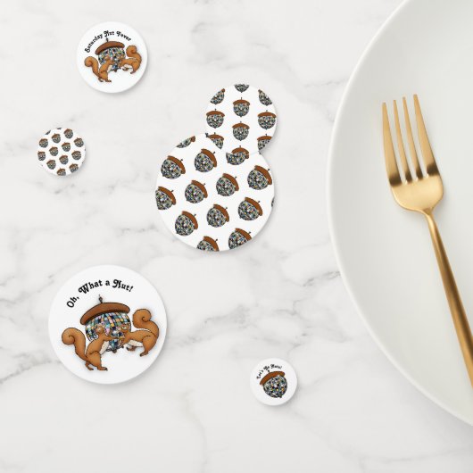 Party Eichhörnchen. Lasst uns Nüsse machen Konfetti (Gruppe)