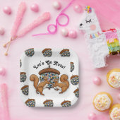 Party Eichhörnchen. Lasst uns Nüsse machen Pappteller (Party)