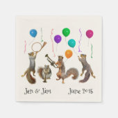 Party Eichhörnchen Papier Napkins Serviette (Vorderseite)
