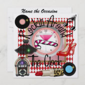 Party eines Royally Rockin - SRF Einladung (Vorne/Hinten)