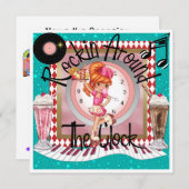 Party eines Royally Rockin - SRF Einladung (Vorne/Hinten)