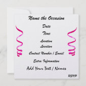 Party eines Royally Rockin - SRF Einladung (Rückseite)