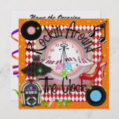 Party eines Royally Rockin - SRF Einladung (Vorne/Hinten)