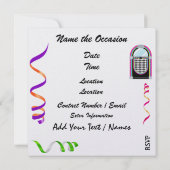 Party eines Royally Rockin - SRF Einladung (Rückseite)