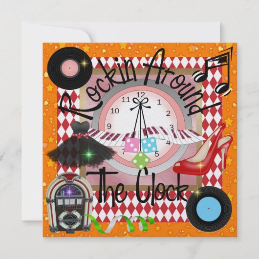 Party eines Royally Rockin - SRF Einladung (Vorderseite)