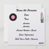 Party eines Royally Rockin - SRF Einladung (Rückseite)